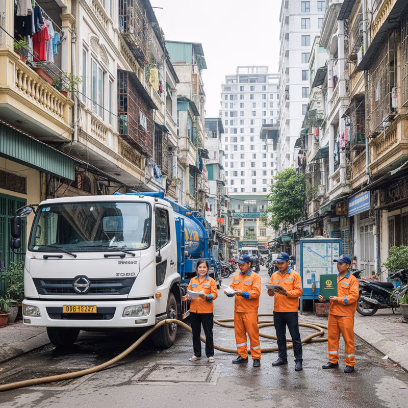 5 Dấu Hiệu Vàng Nhận Biết Đơn Vị Hút Bể Phốt Uy Tín Có Giấy Phép