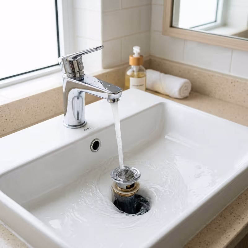 5 Cách Xử Lý Bồn Rửa Mặt Bị Tắc Tóc Tại Nhà (Không Cần Tháo Lắp)