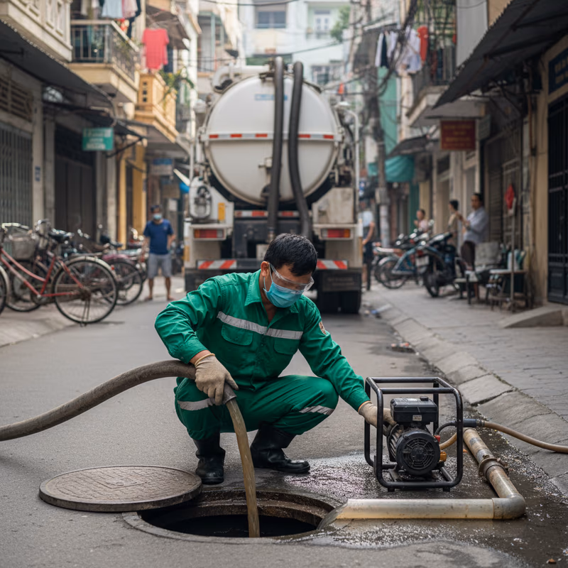 Sơ đồ quy trình xử lý nước thải tiêu chuẩn cho trường học