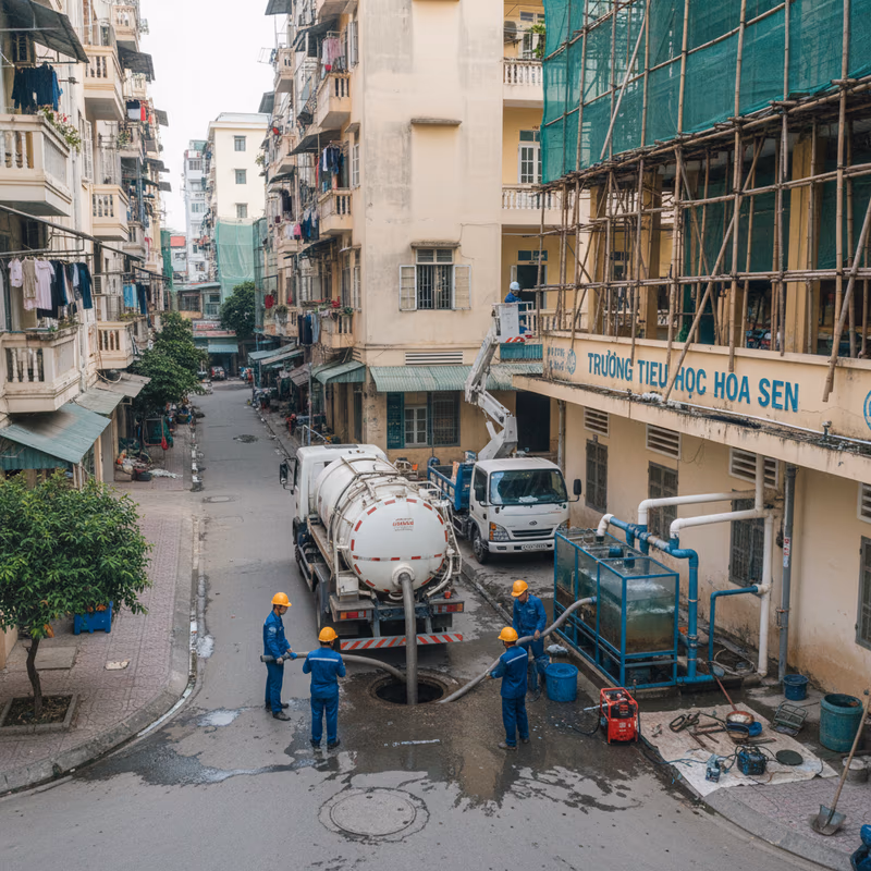 Hệ thống xử lý nước thải cho trường học: yêu cầu kỹ thuật và bảo trì