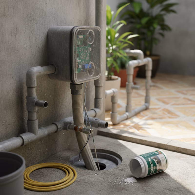 Hệ thống IoT giám sát mức bể phốt với cảnh báo thông minh
