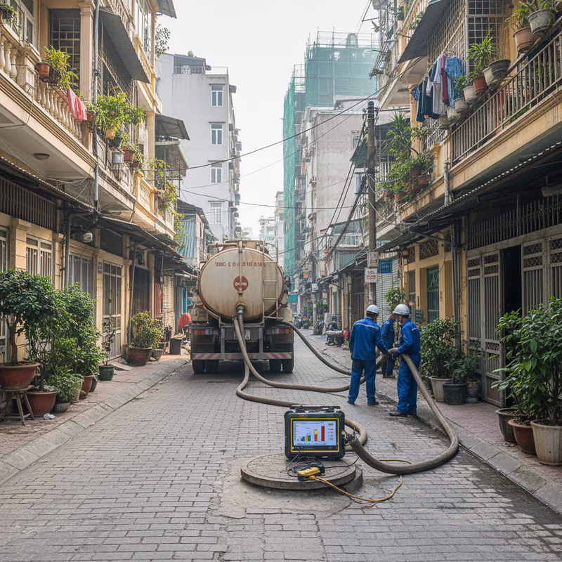 Hệ Thống Giám Sát Mức Bể Phốt IoT: Cảnh Báo Tự Động Khi Sắp Đầy