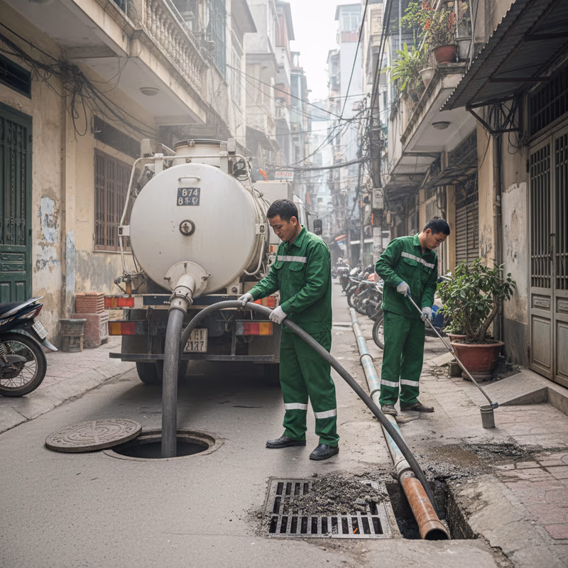 Bộ lọc và xử lý nước mưa so với bể phốt nước thải