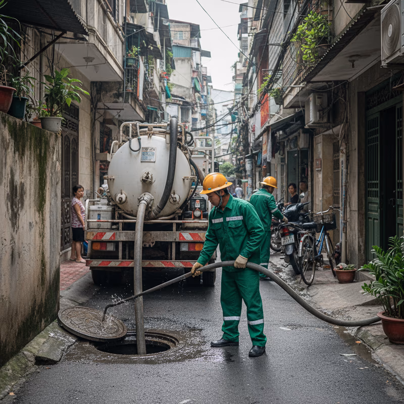 Phạm vi vệ sinh định kỳ trong tòa nhà chung cư