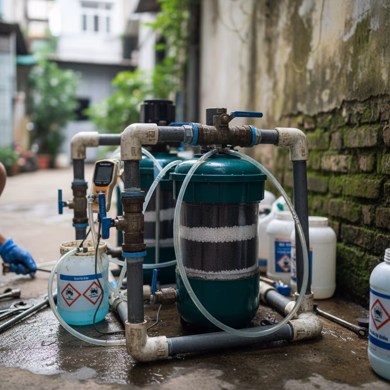 Quy trình xử lý bùn thải bệnh viện đúng tiêu chuẩn TCVN