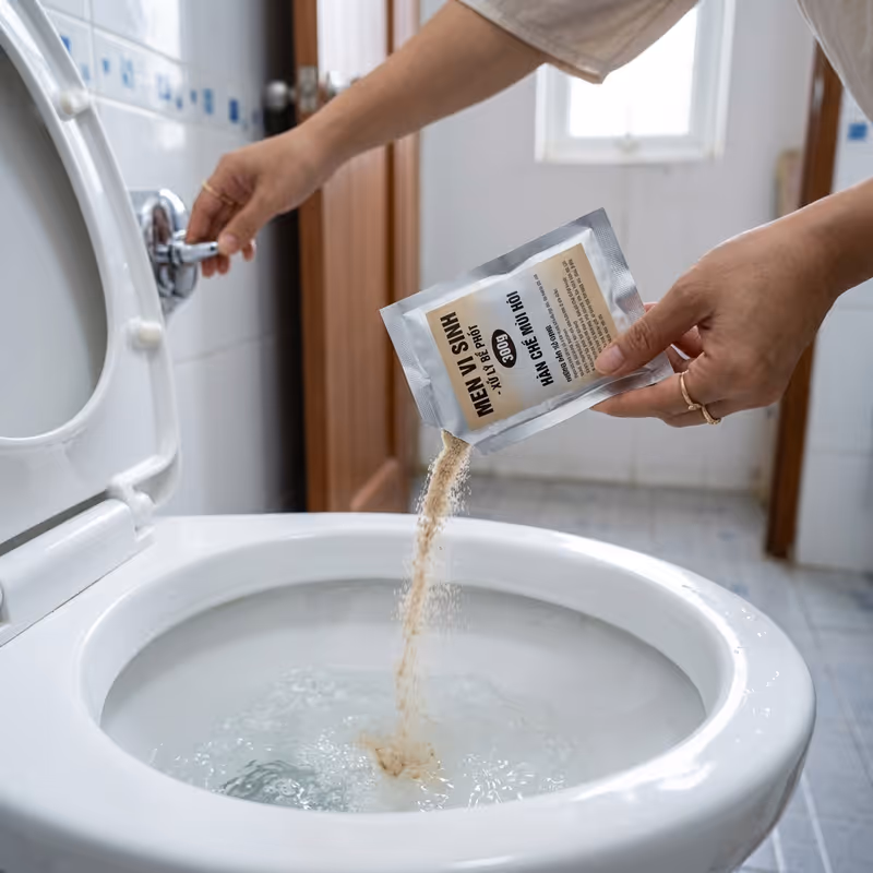 Hướng Dẫn Sử Dụng Men Vi Sinh Xử Lý Hầm Cầu Đúng Cách Từ Chuyên Gia