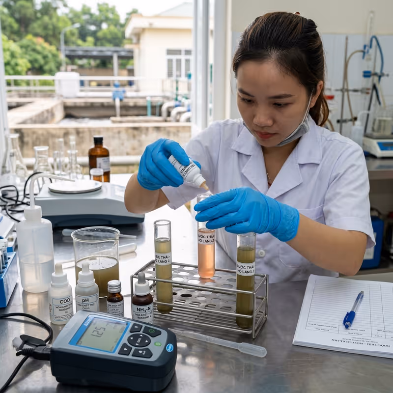 Sơ đồ hệ thống xử lý nước thải sinh hoạt hộ gia đình đạt chuẩn TCVN